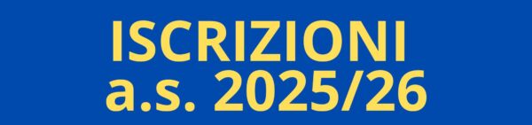 iscrizioni anno scolastico 2025/26